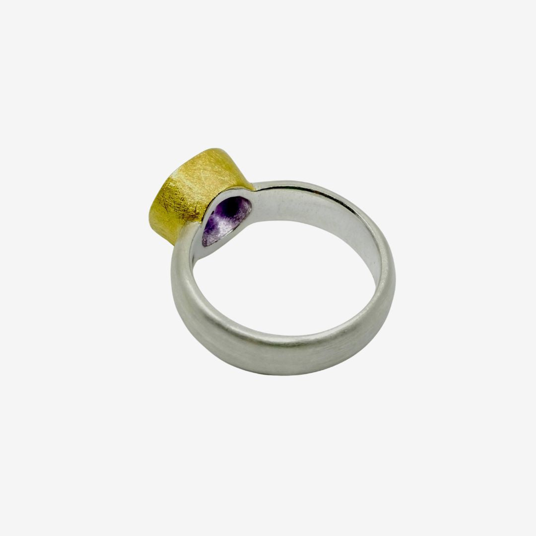 Amethyst Ring Bicolor