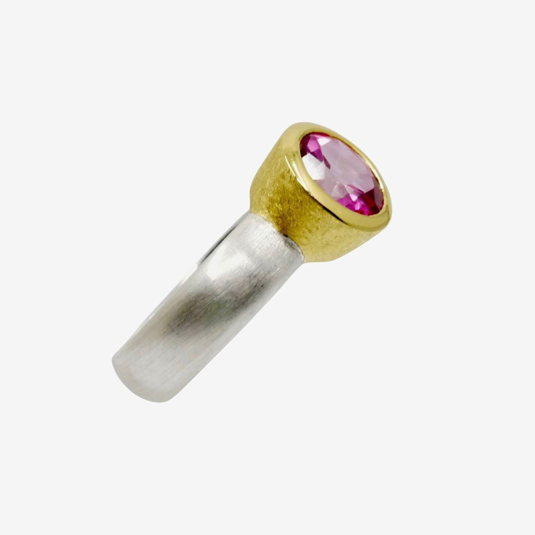 Bicolor Ring Pink Topas