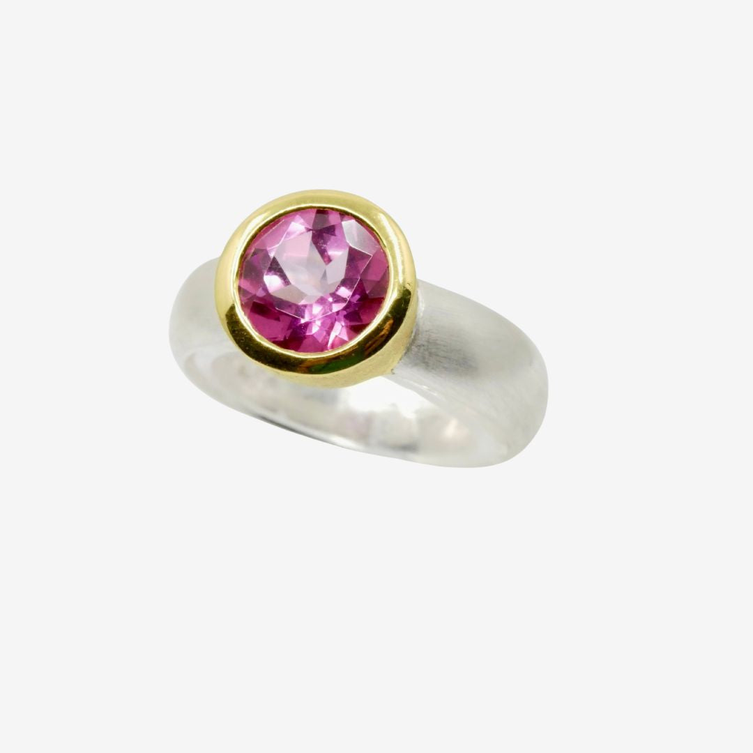 Bicolor Ring Pink Topas