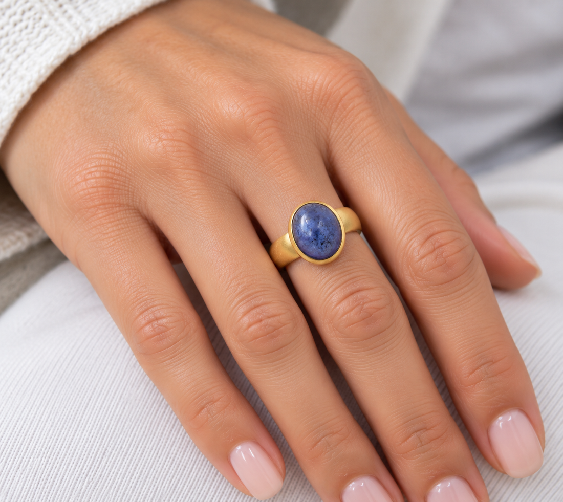 Tansanit Ring Gold