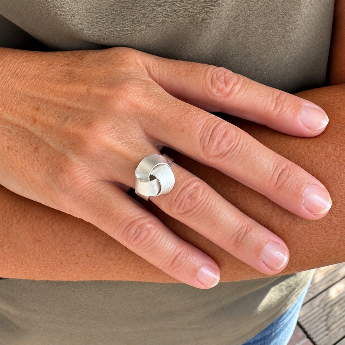 Knoten Ring Silber