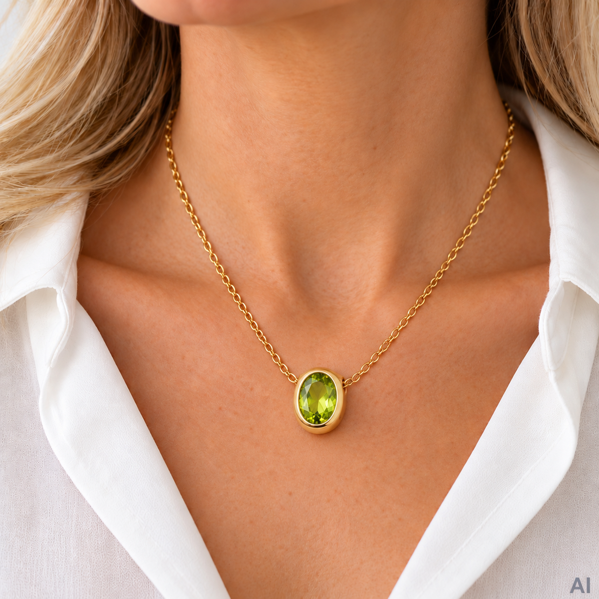 Anhänger Peridot Gold