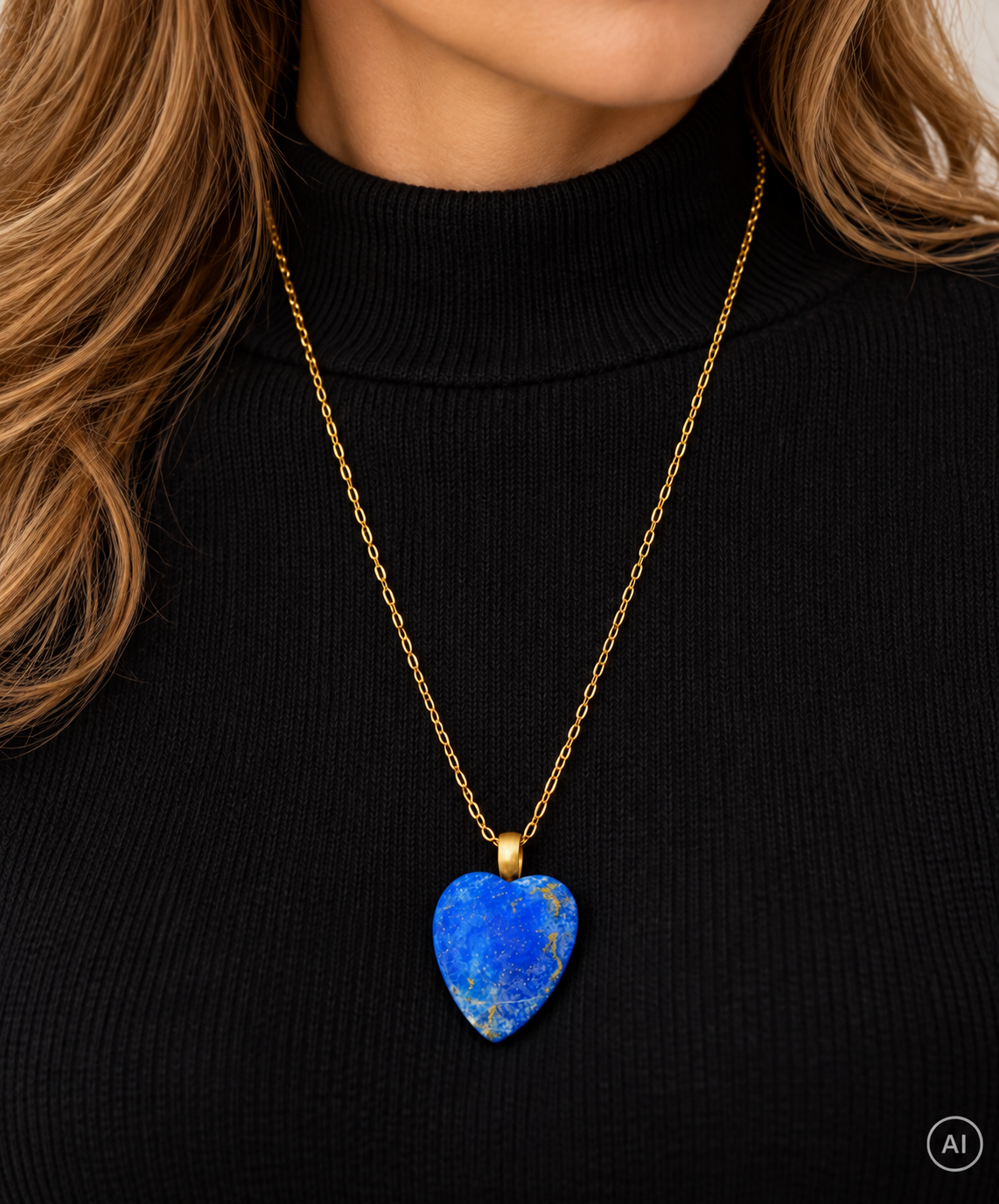 Großes Lapislazuli Herz