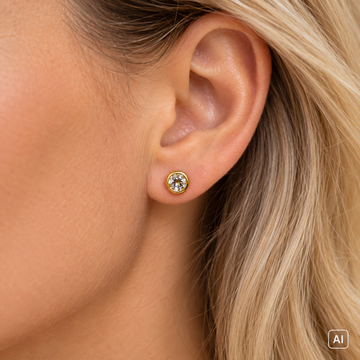 Kleiner goldener Ohrstecker