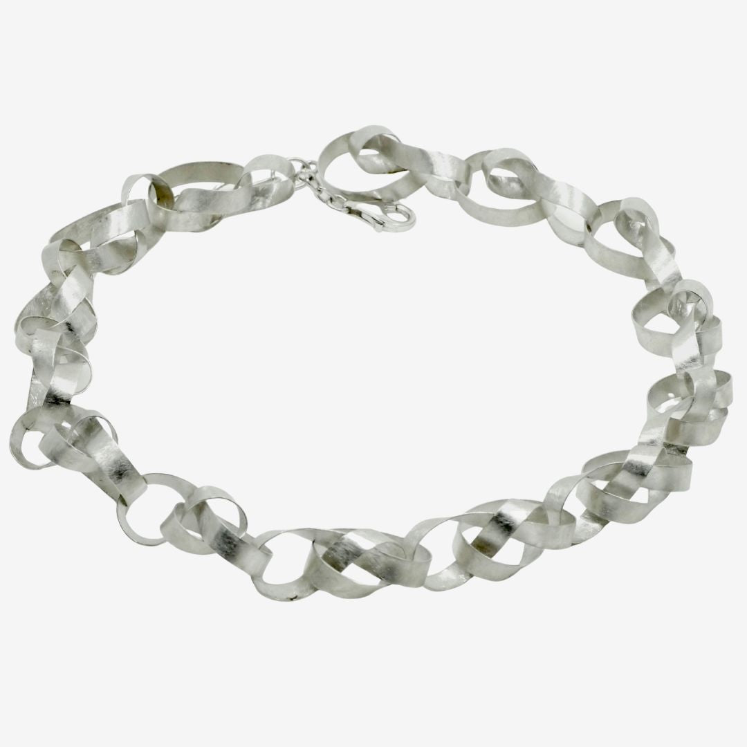 Großes Silber Collier