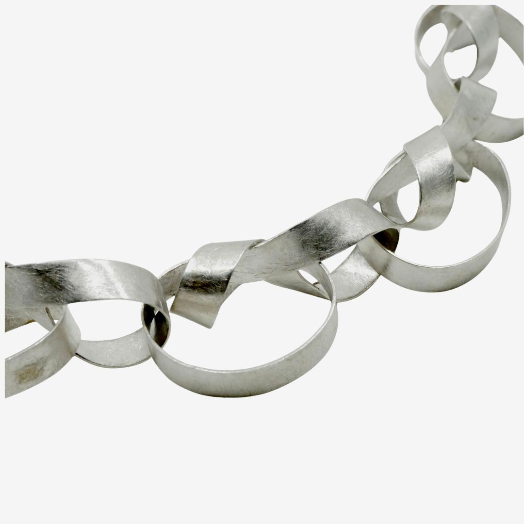 Großes Silber Collier