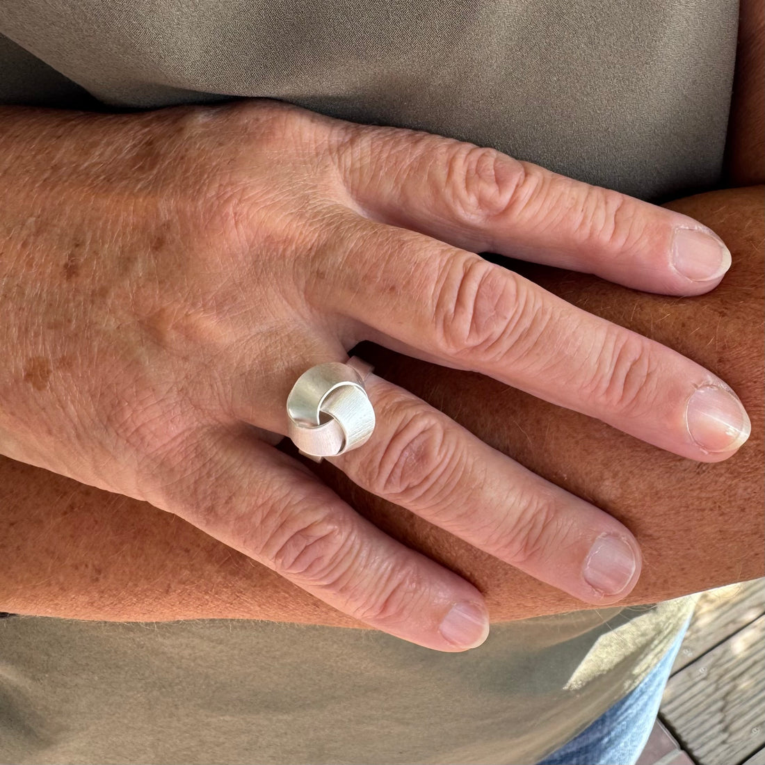 Knoten Ring Silber