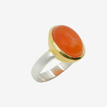 Karneol Ring bicolor