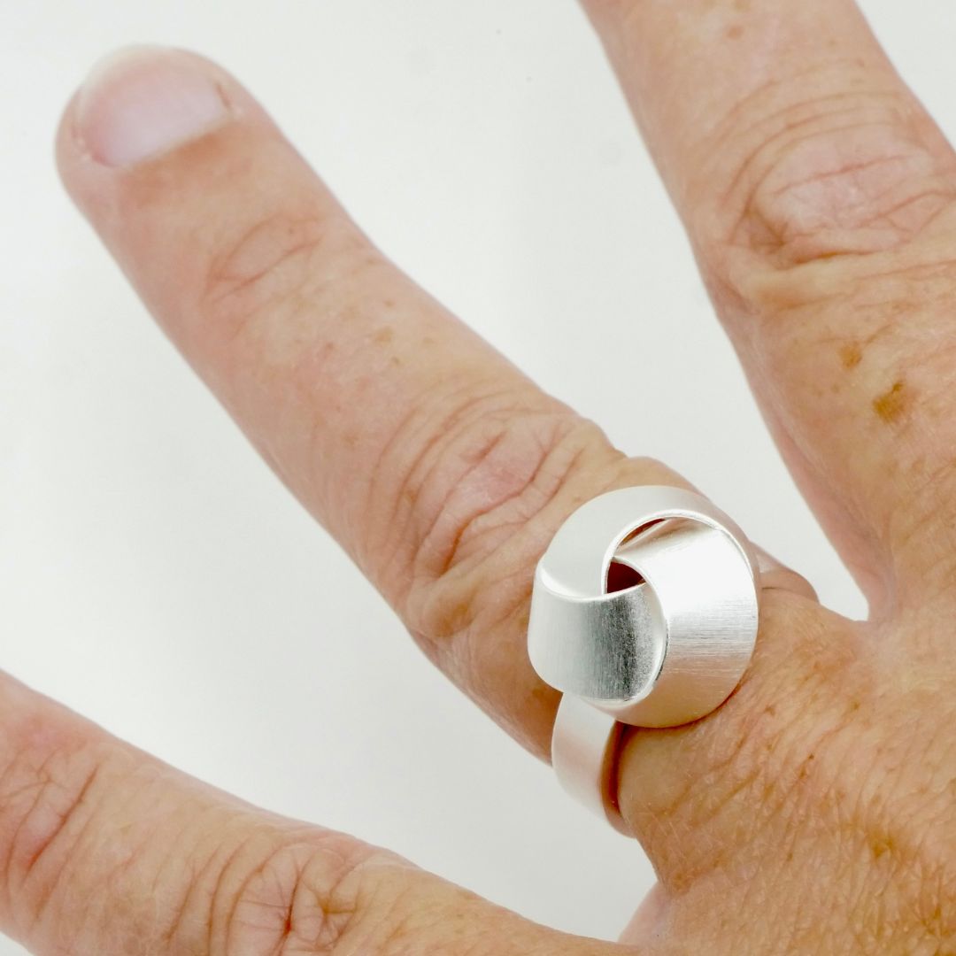 Knoten Ring Silber