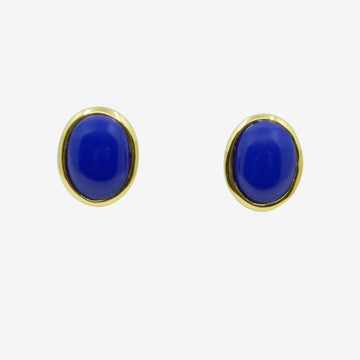 Elegante Lapislazuli Ohrringe oval