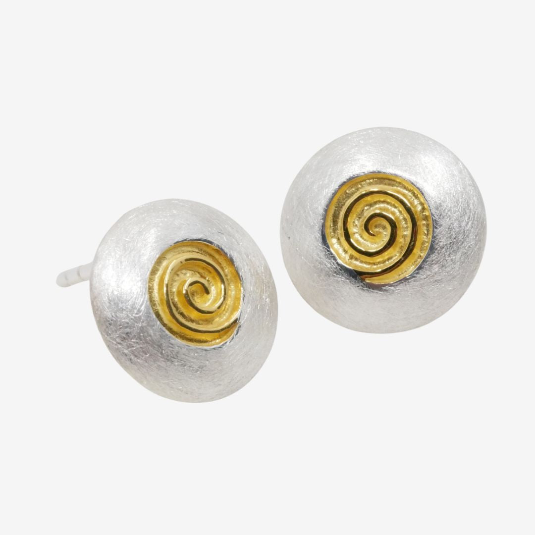 Ohrstecker Bicolor Spirale