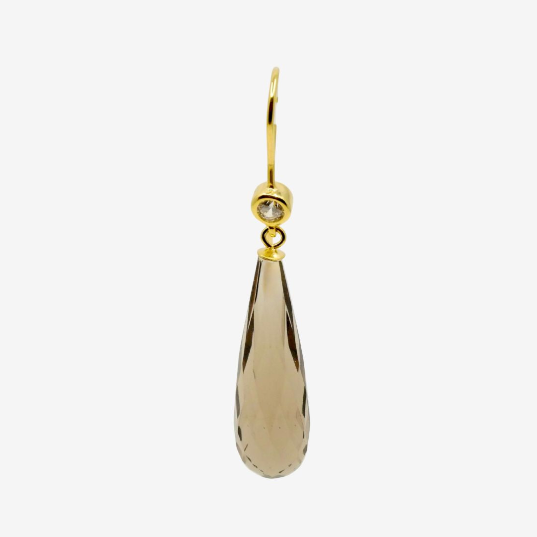 Elegante Rauchquarz Ohrringe