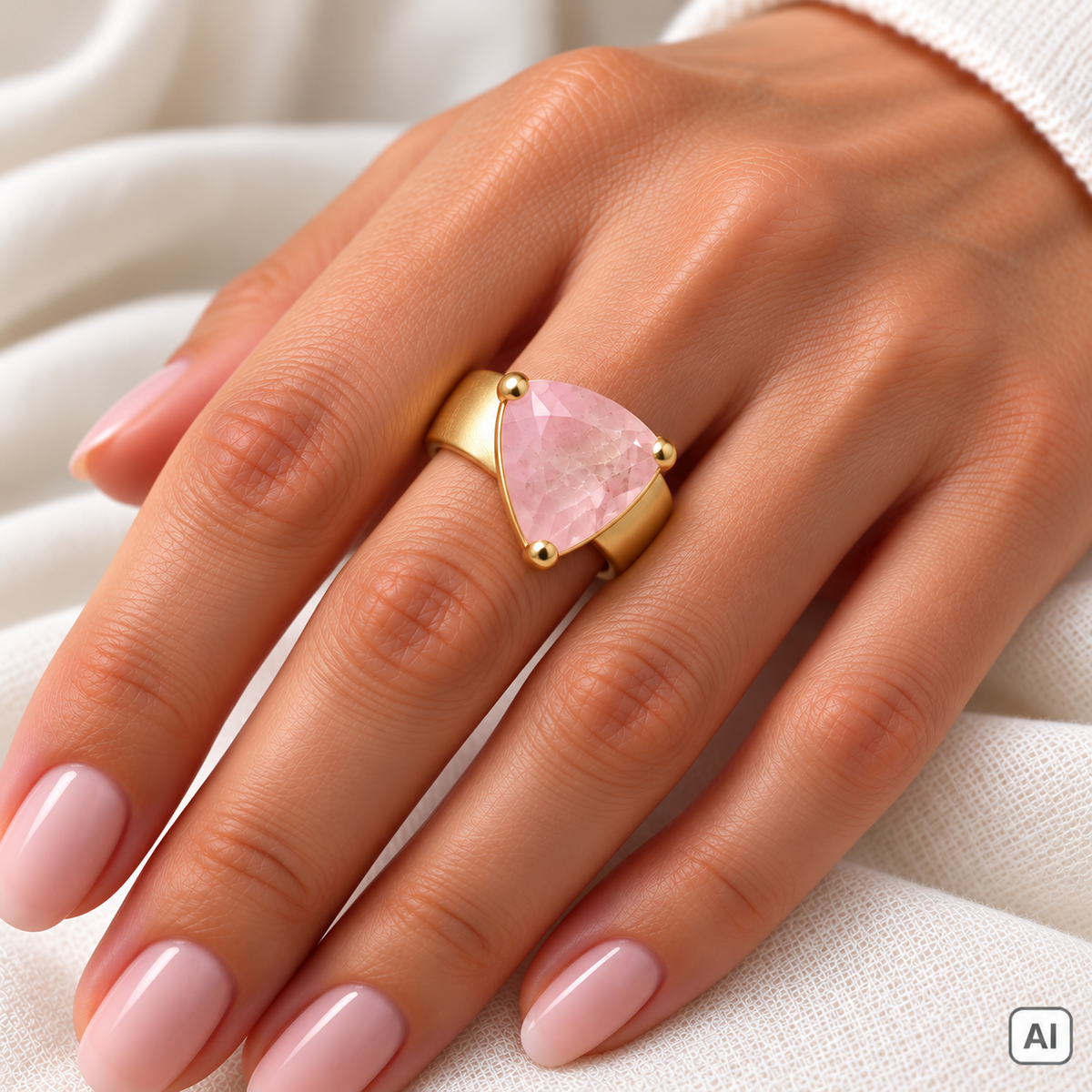 Morganit Ring Rosa