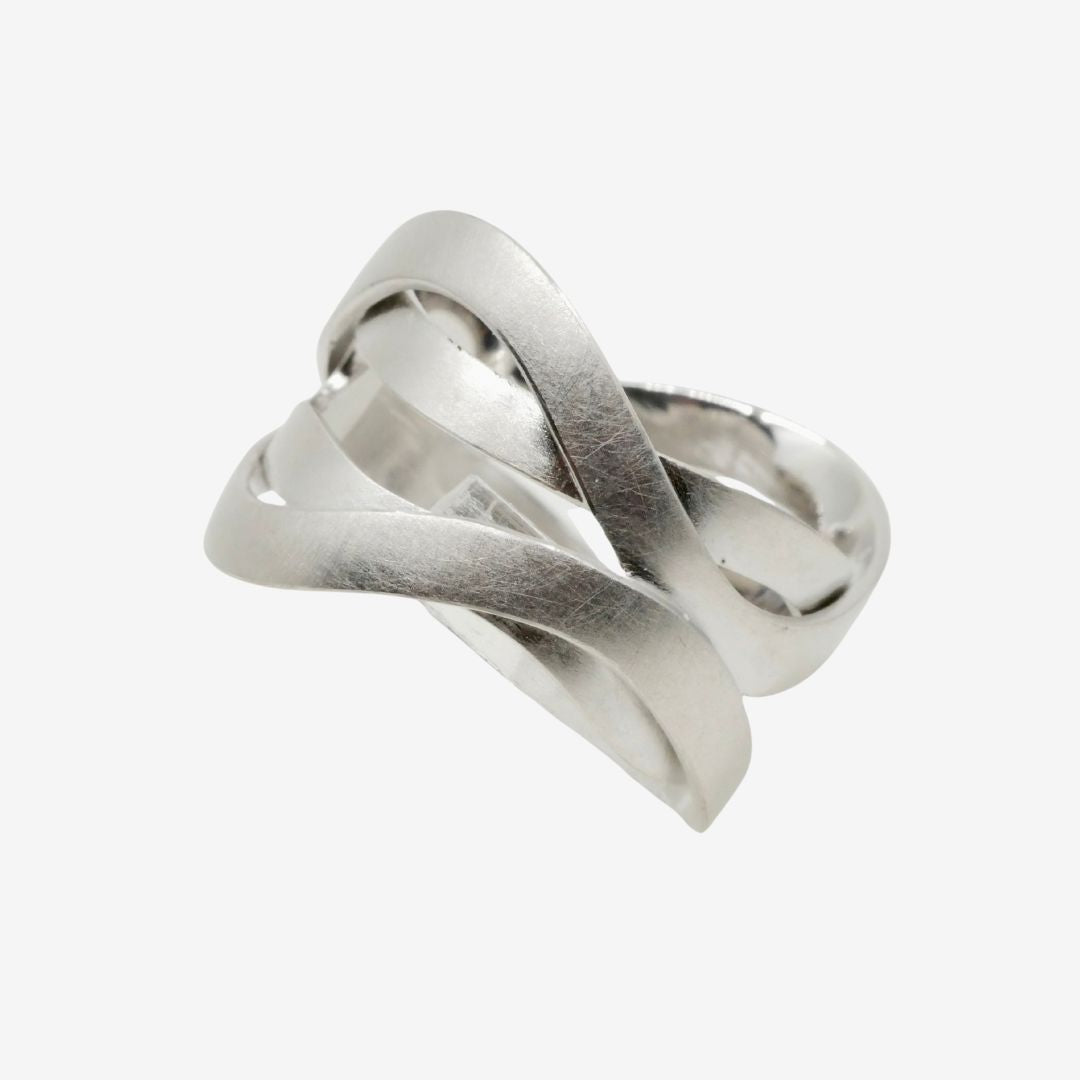 Silber Ring gewickelt