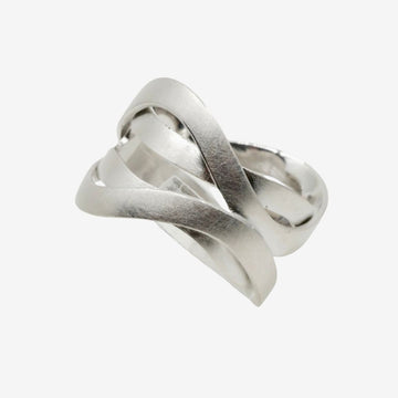 Silber Ring gewickelt
