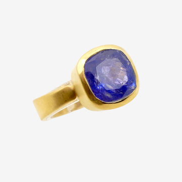 Tansanit  Ring Blau Gold