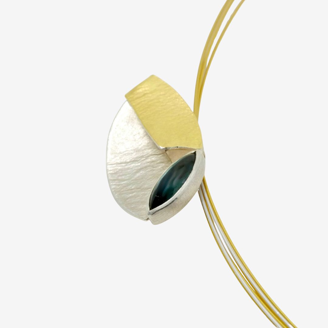 Elegante Kette mit grünem Turmalin