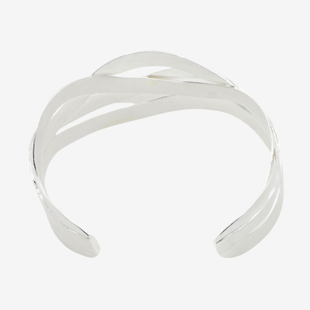 Armreif Welle Silber