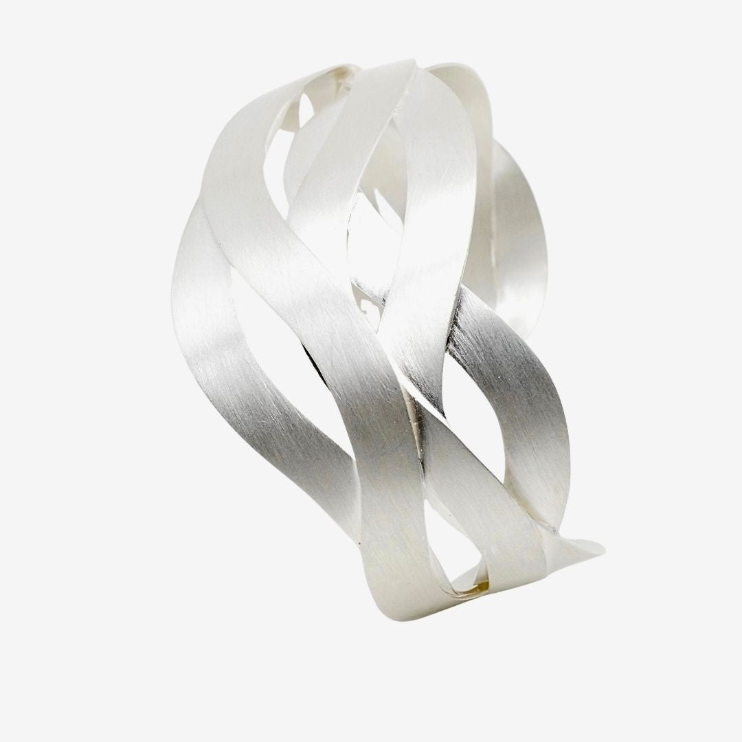 Armreif Welle Silber