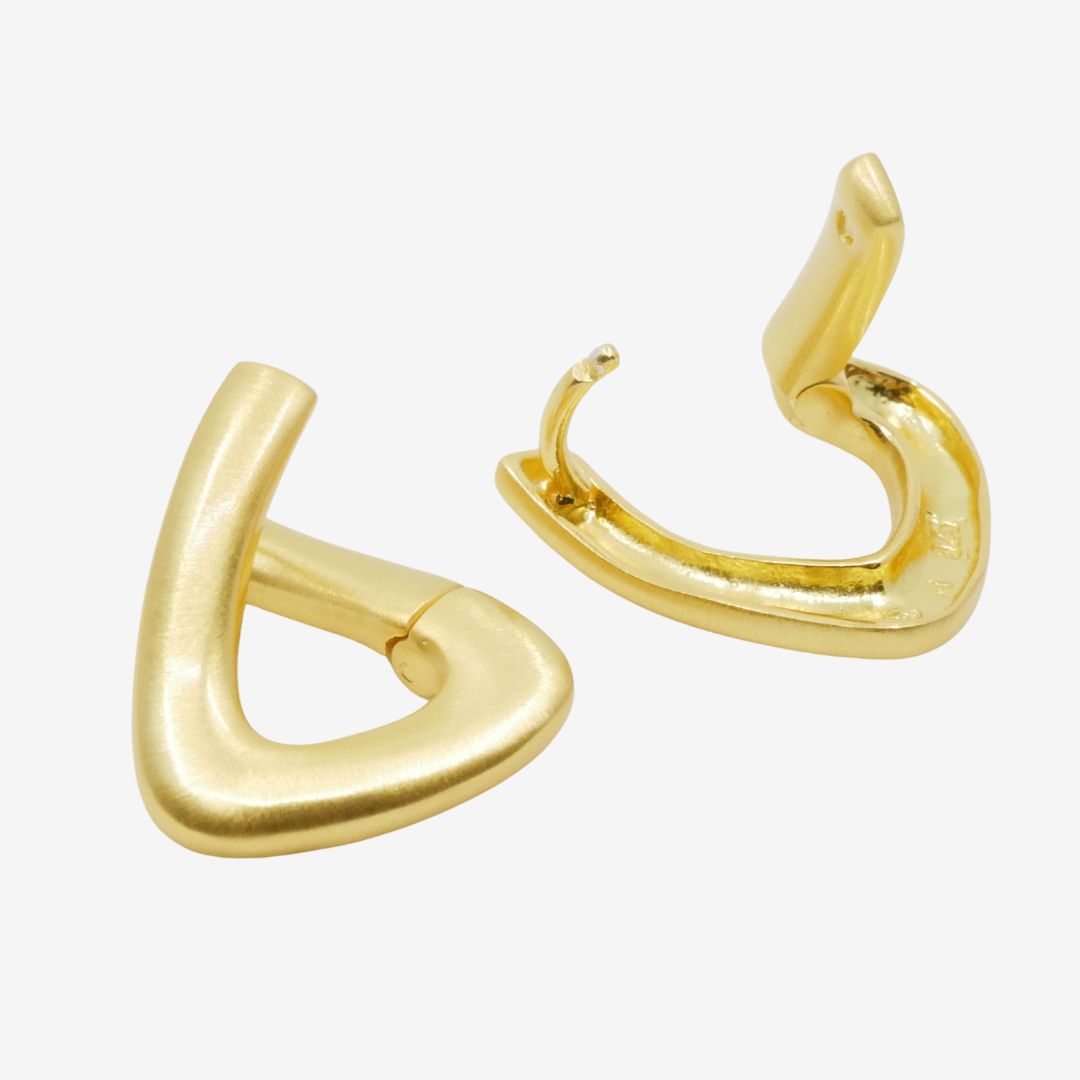 Creolen dreieckig Gold