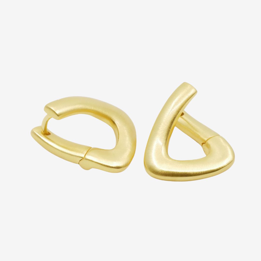 Creolen dreieckig Gold