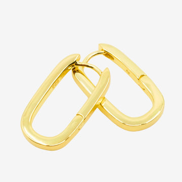 Creolen Gold Rechteck