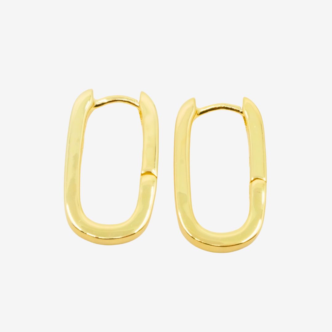 Creolen Gold Rechteck