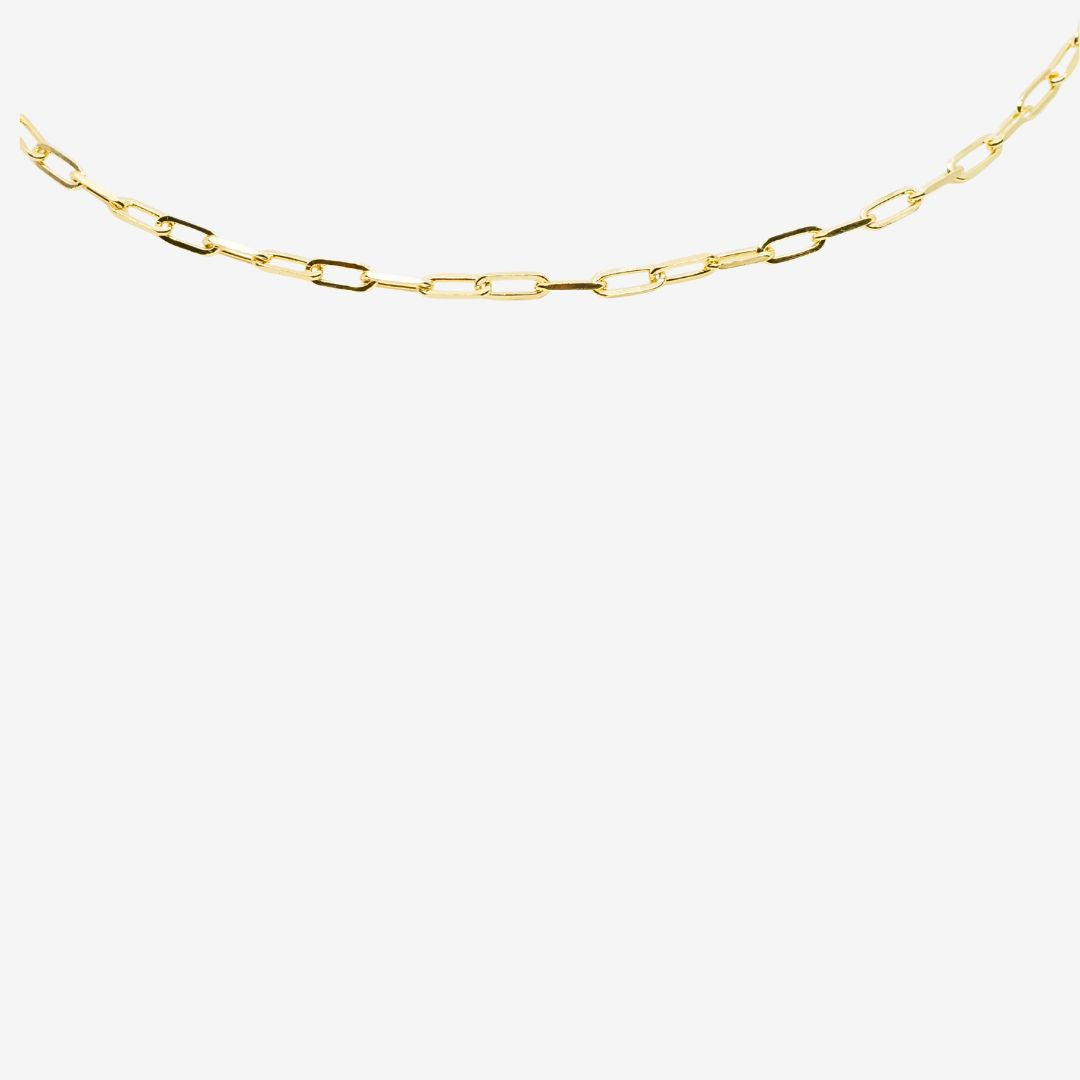 Kette Paperclip Gold