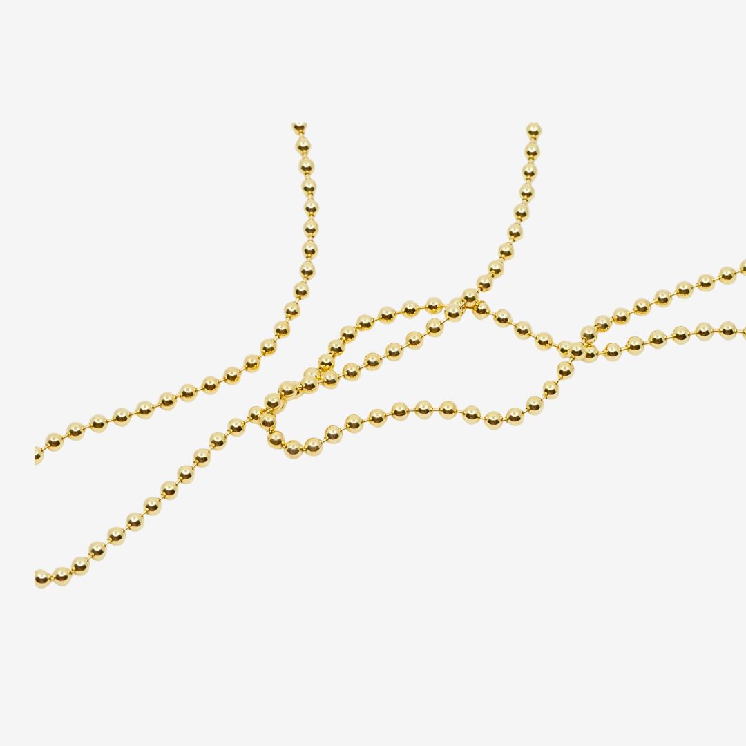 Kette Kugel Gold 50cm