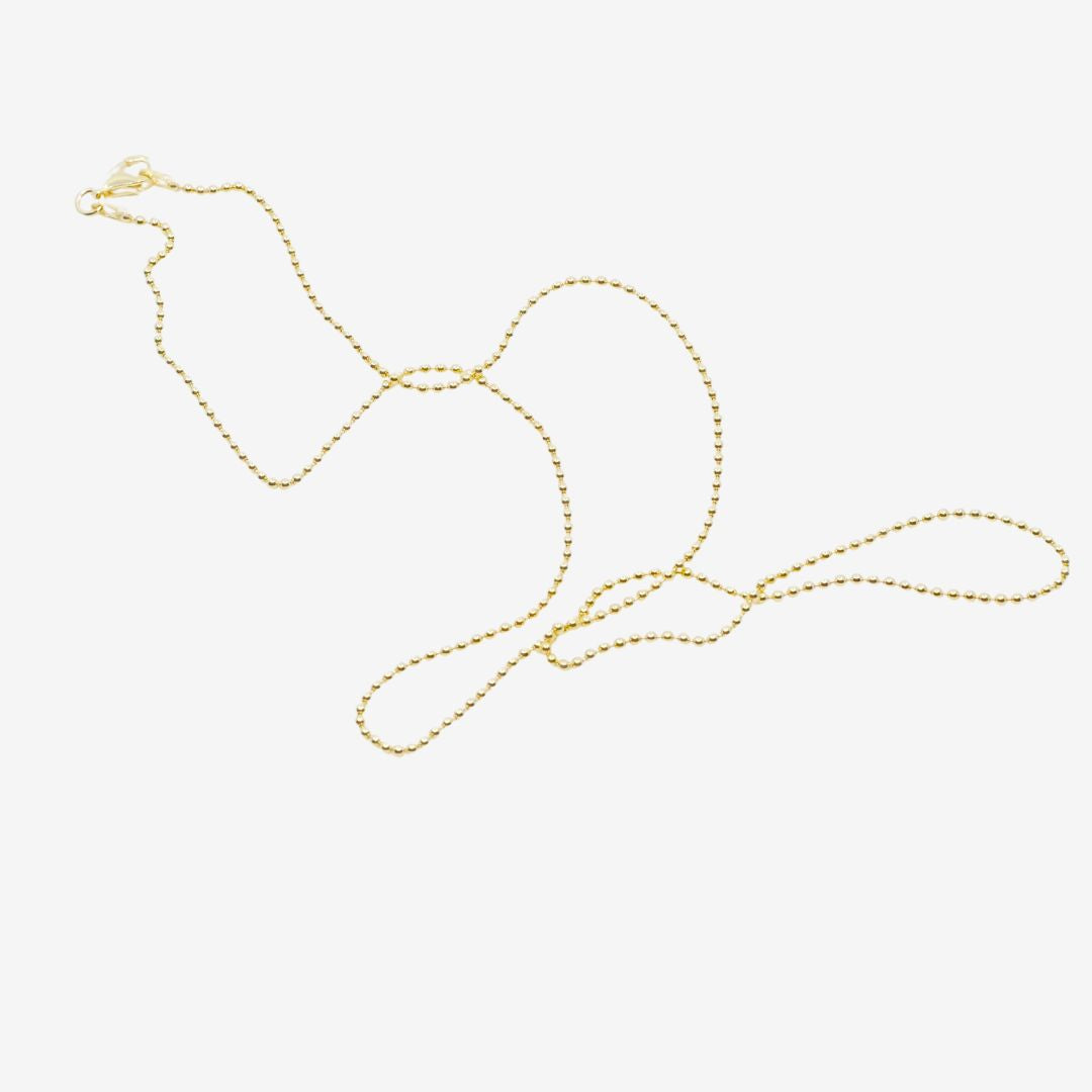 Kette Kugel Gold 50cm