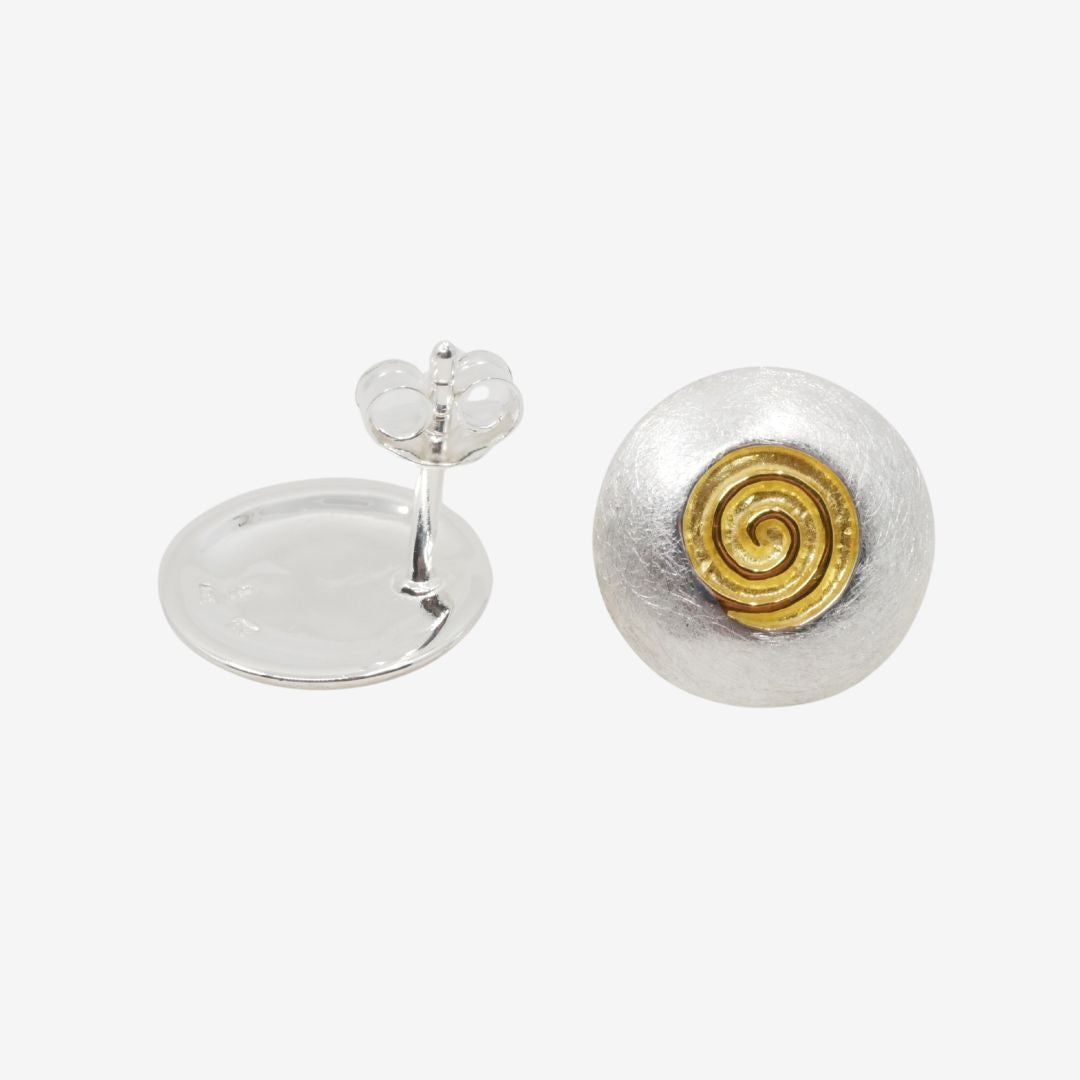 Ohrstecker Bicolor Spirale