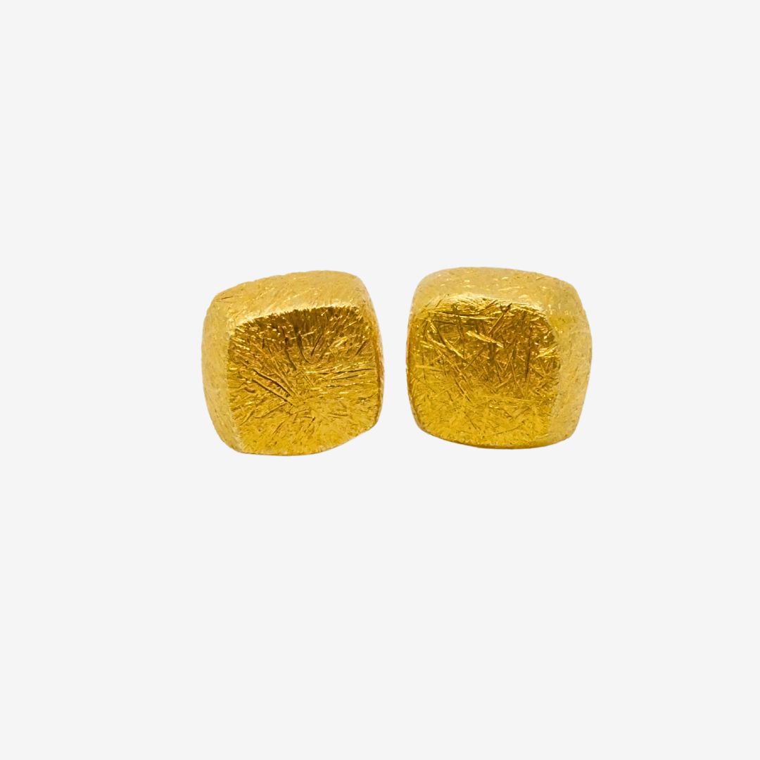 Ohrstecker Gold Eckig