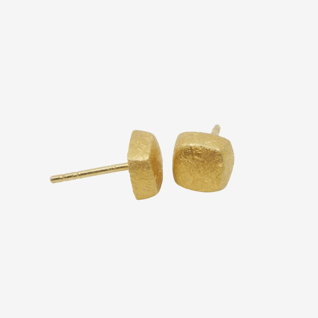 Ohrstecker Gold Eckig
