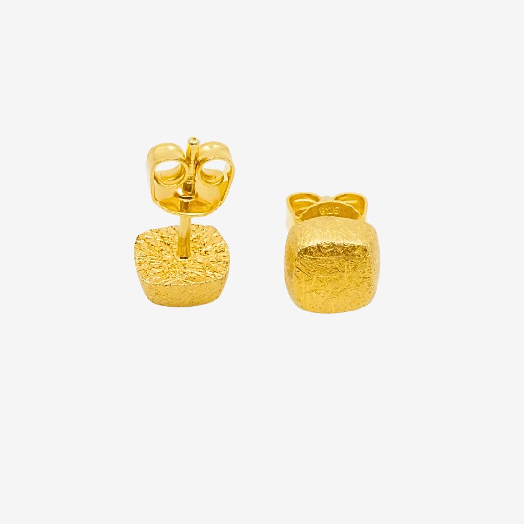 Ohrstecker Gold Eckig
