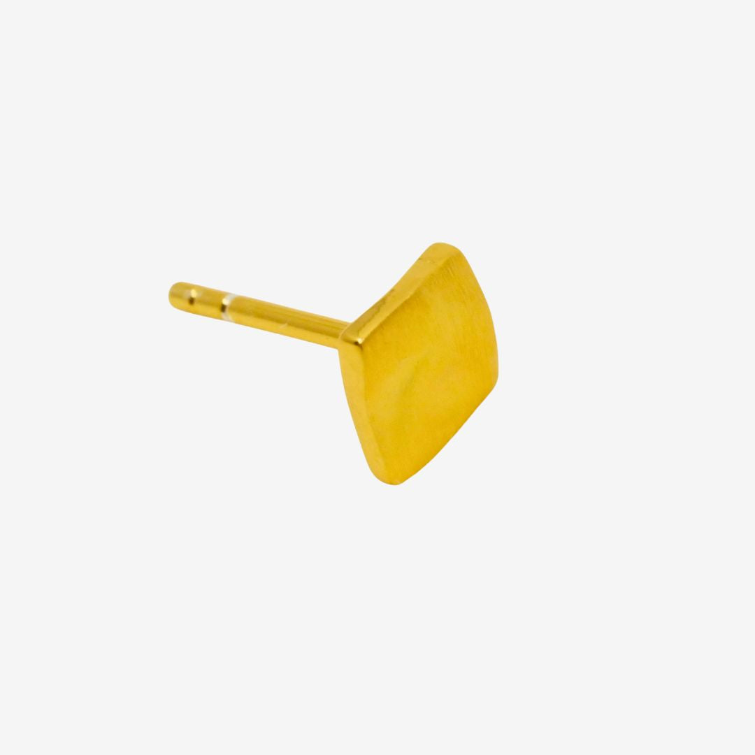 Ohrstecker Eckig Gold