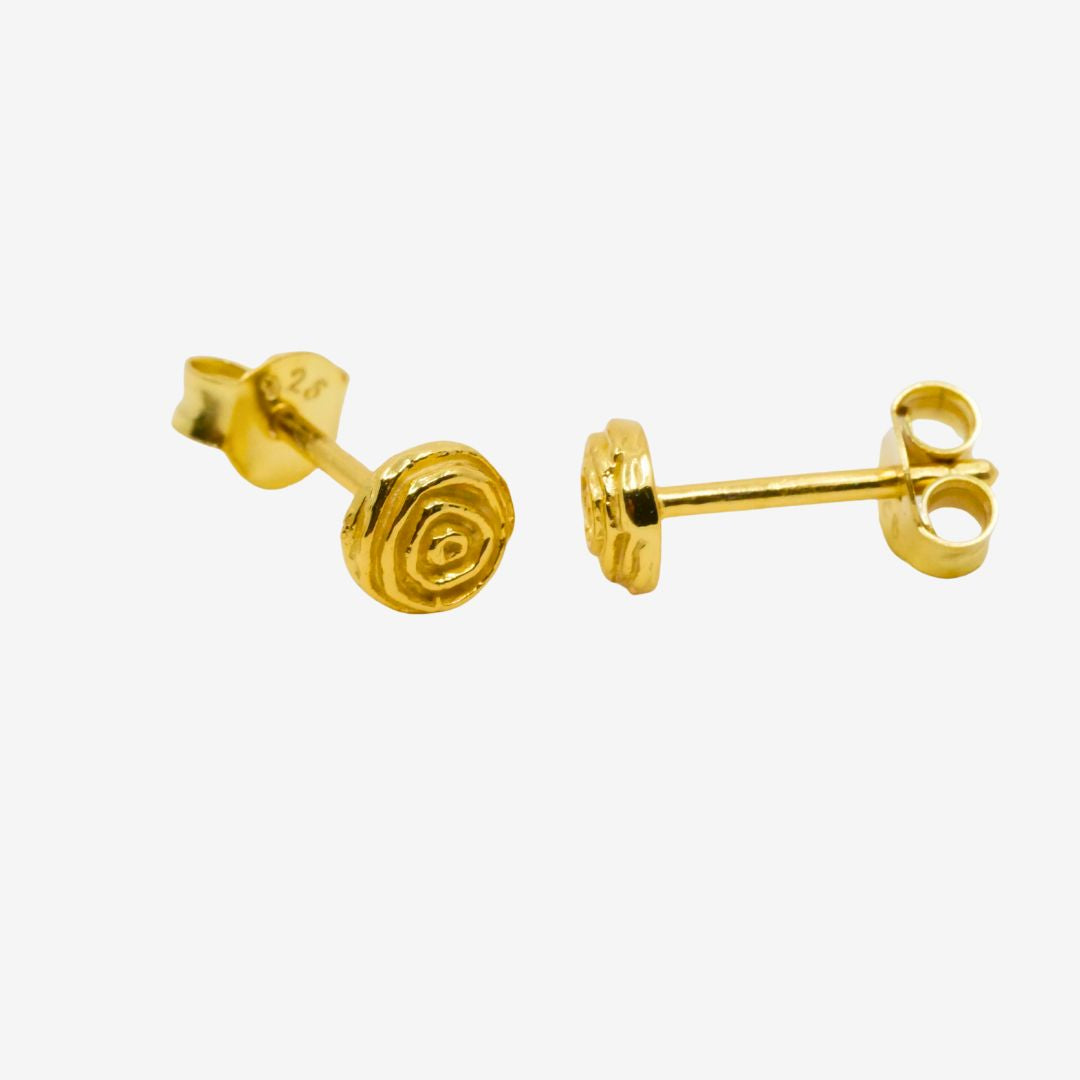 Ohrstecker Kleine Kreise Rund Gold