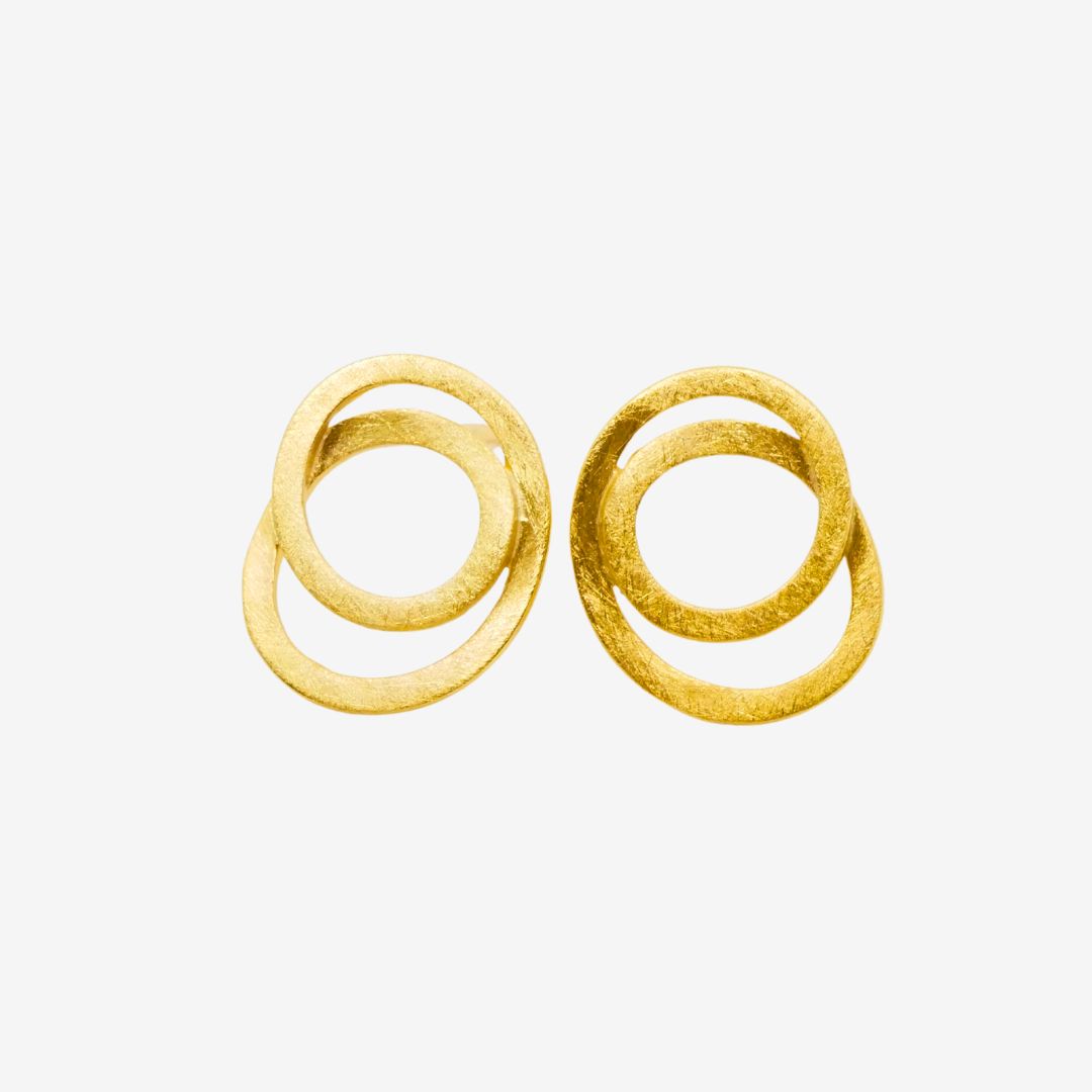 Ohrstecker Kringel Gold