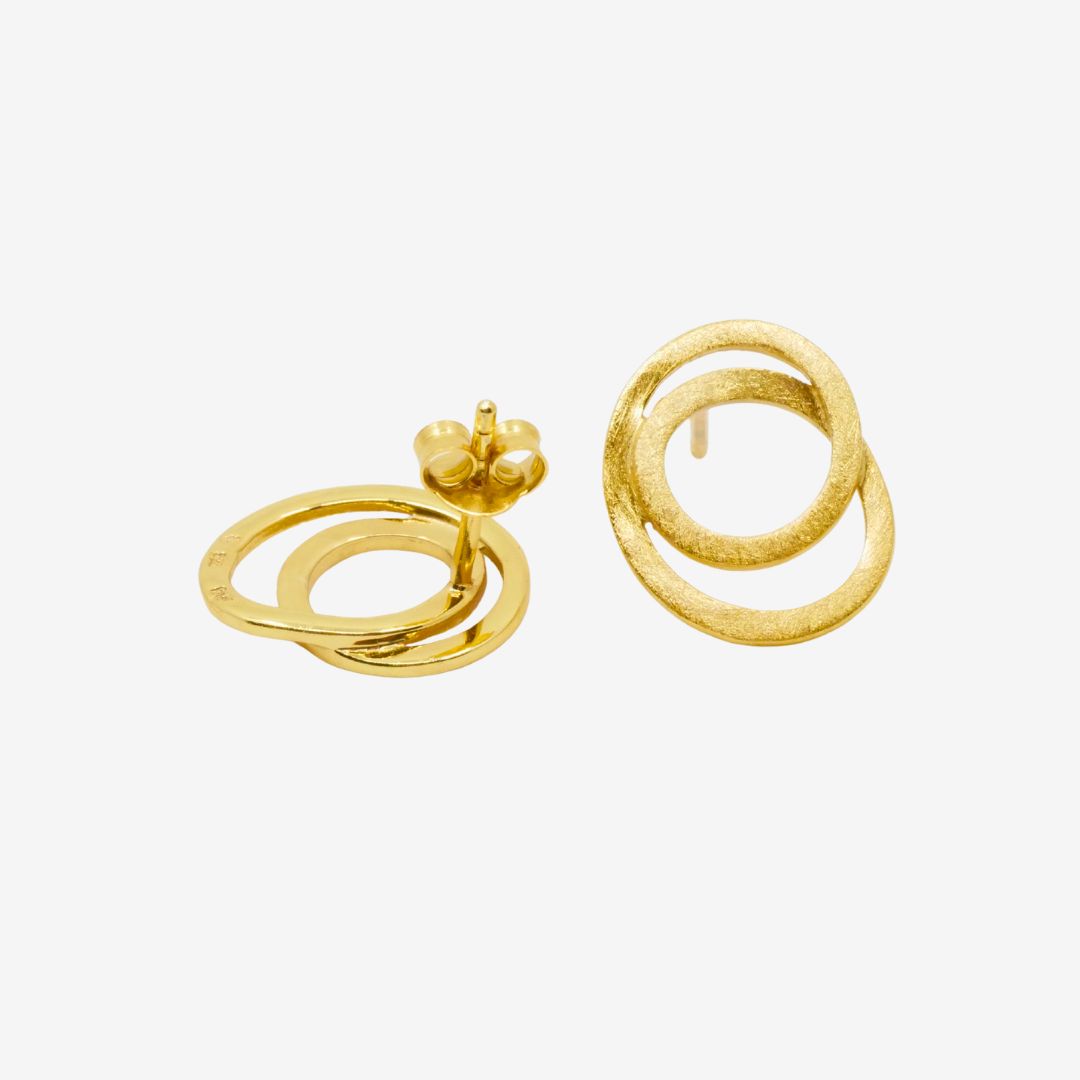 Ohrstecker Kringel Gold