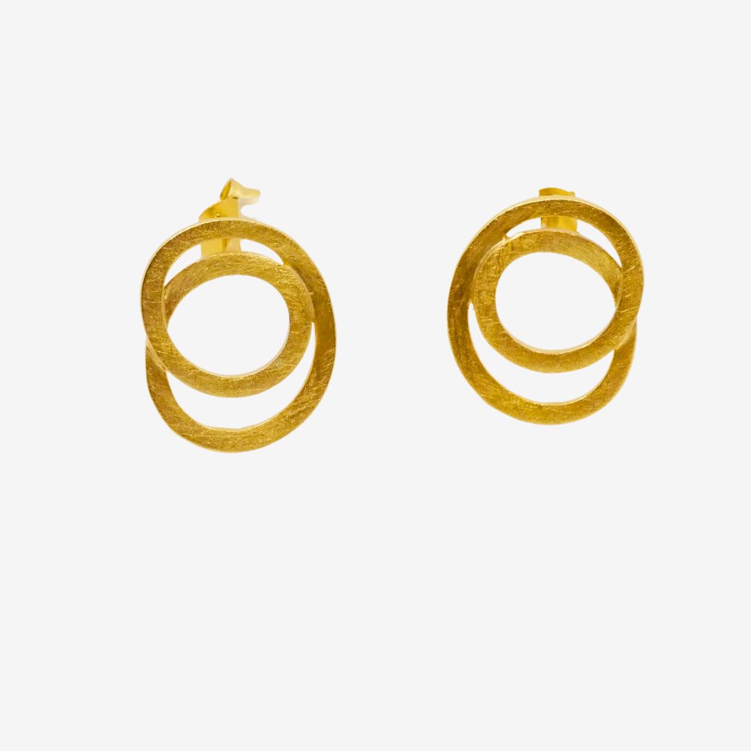 Ohrstecker Kringel Gold