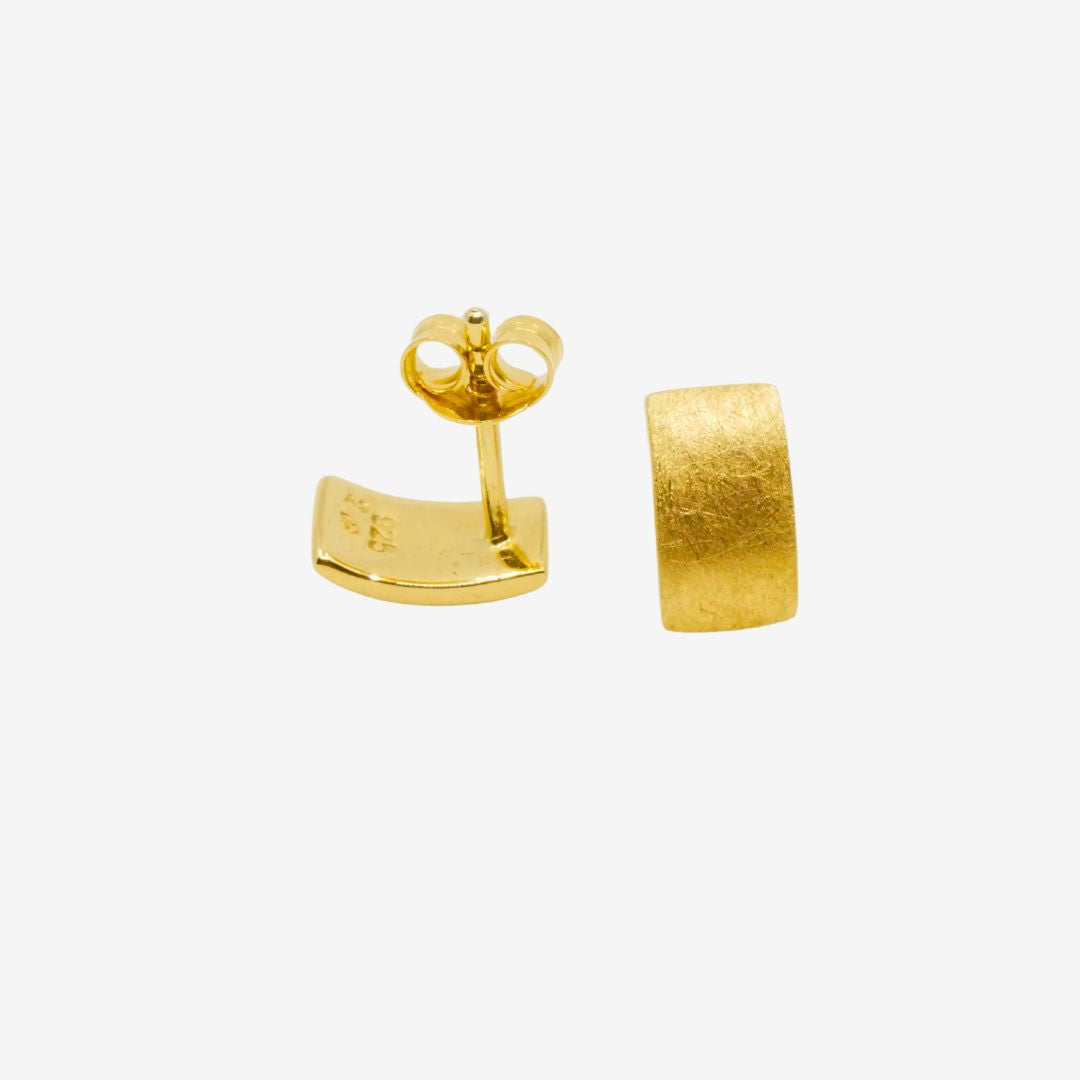 Ohrstecker Rechteckig Gold