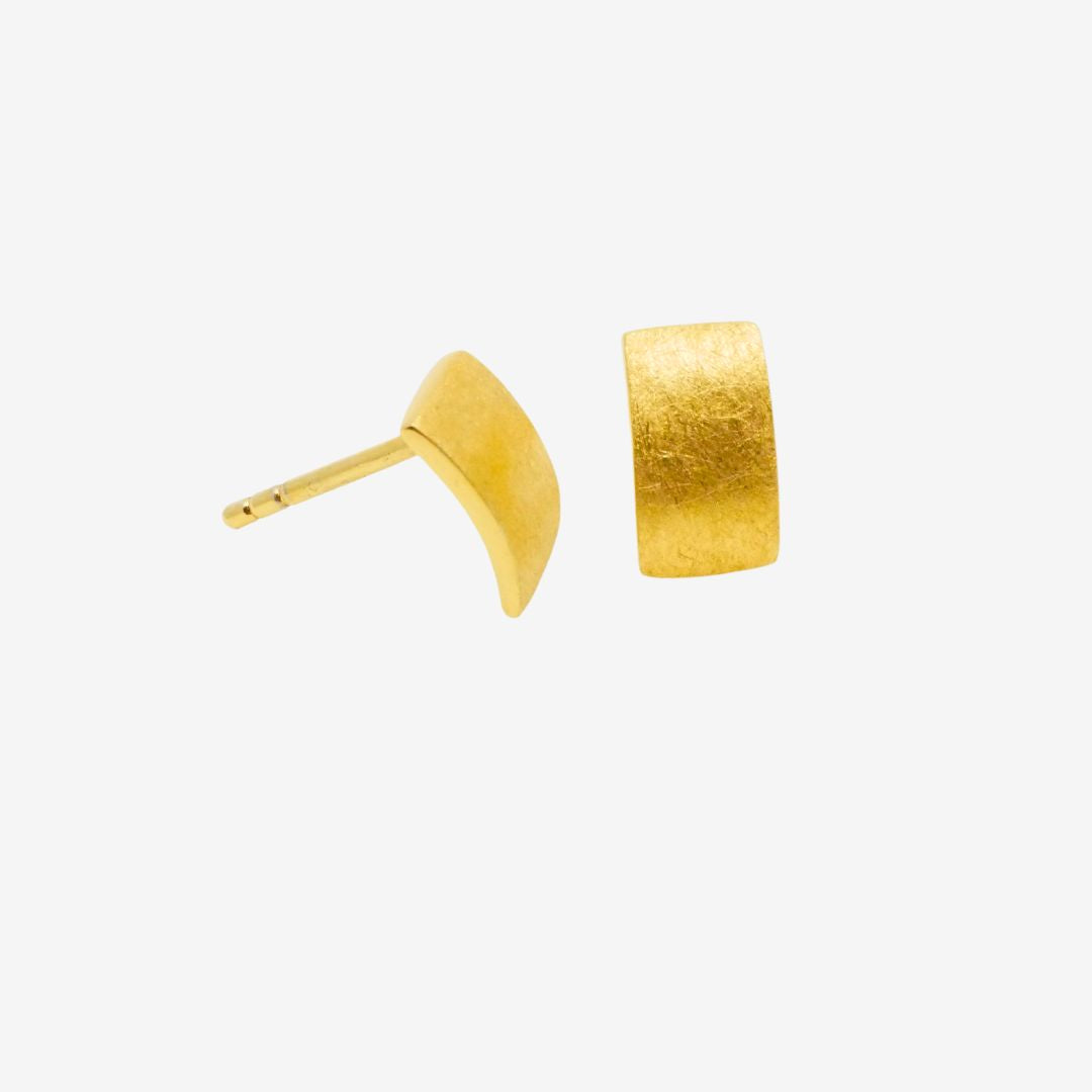 Ohrstecker Rechteckig Gold