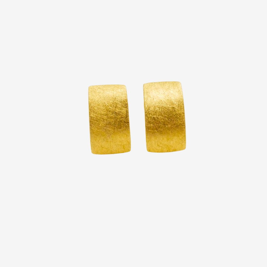 Ohrstecker Rechteckig Gold