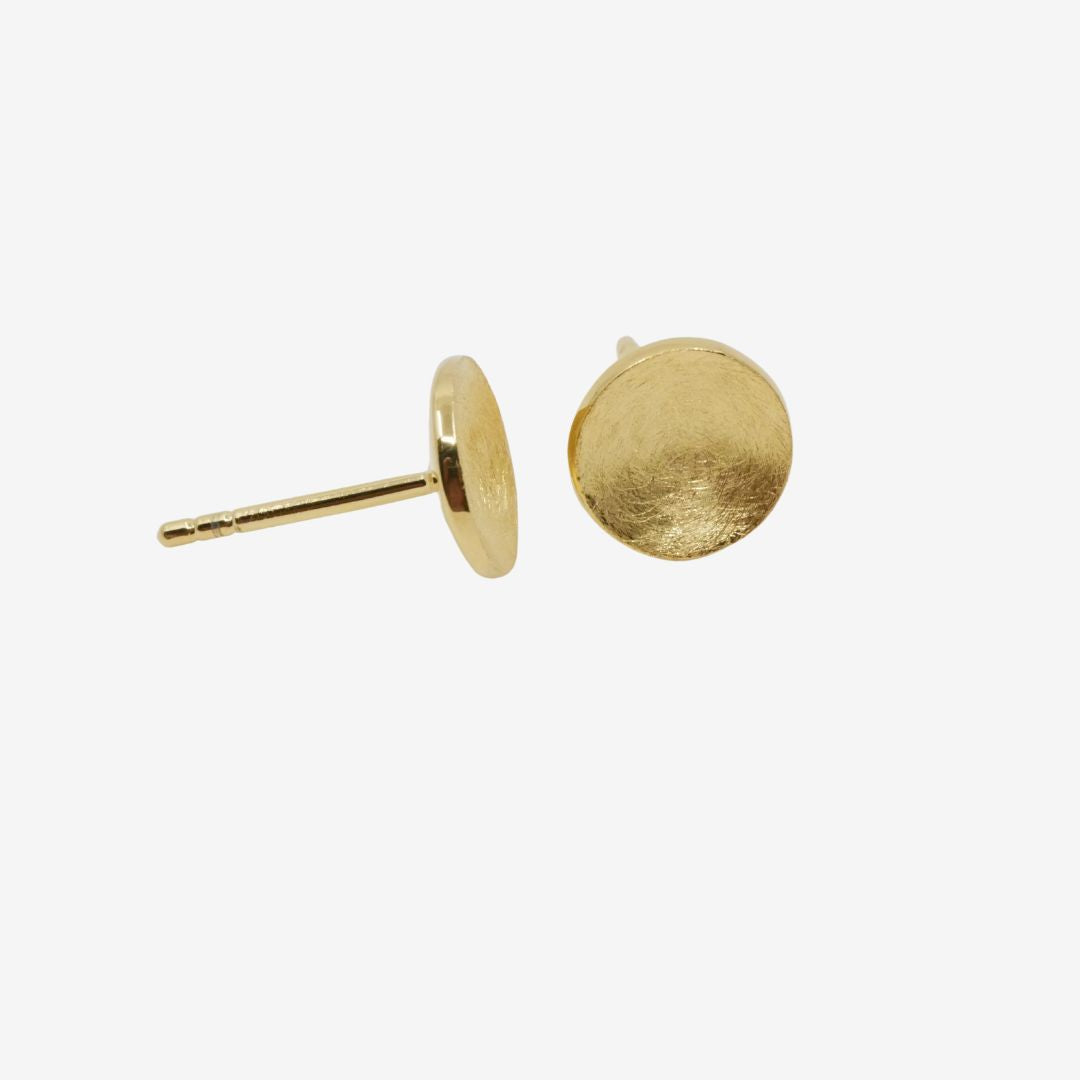 Ohrstecker Rund Gold