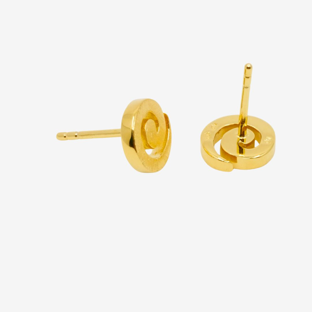 Ohrstecker Schnecke Gold