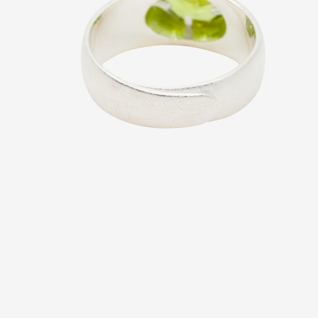 Ring Peridot Größenverstellbar Bicolor
