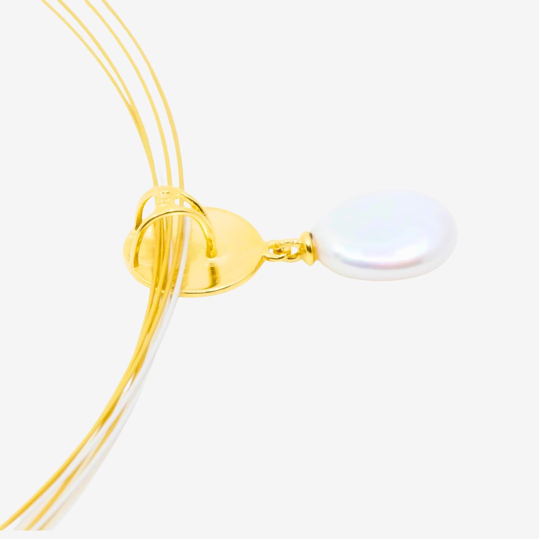 Anhänger Perle Rund Gold