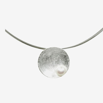 Anhänger Perle Rund Silber