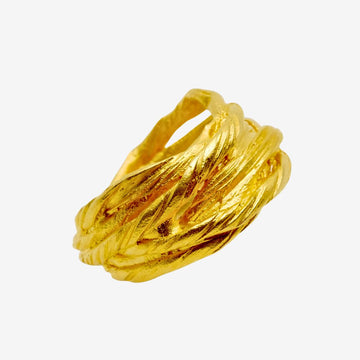 Ring Kordel Breit Gold