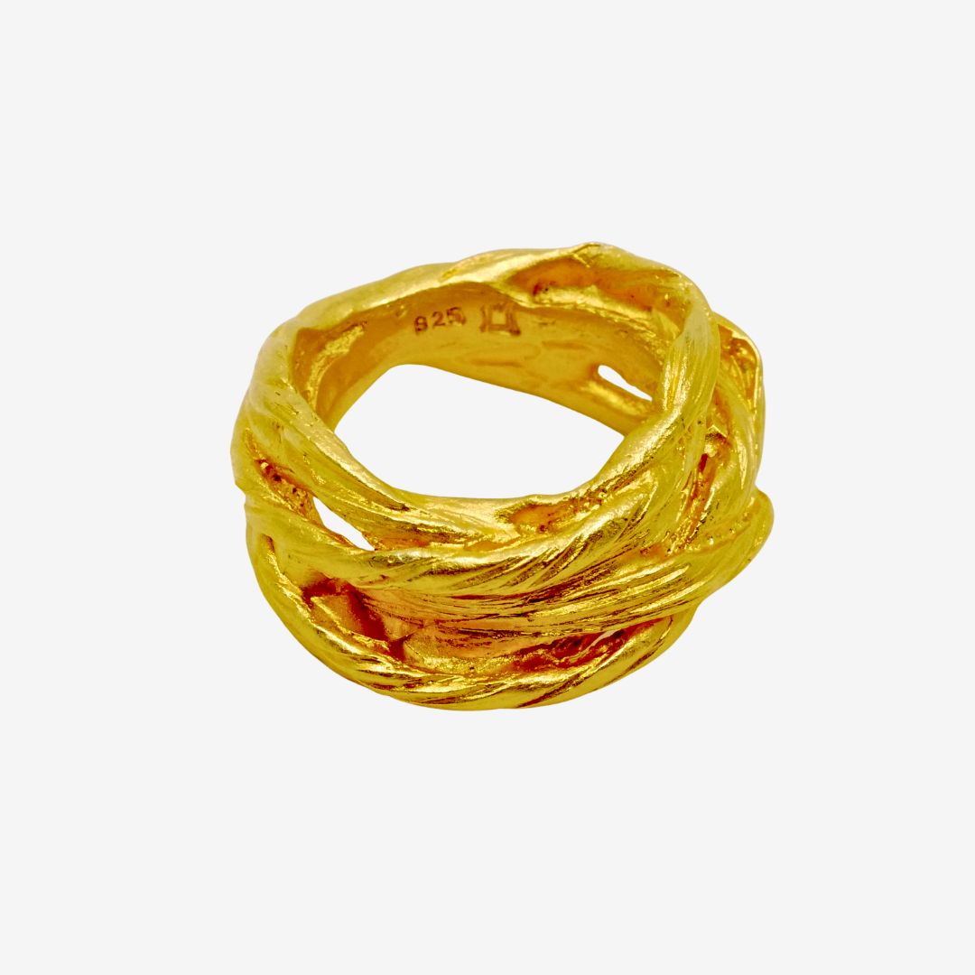 Ring Kordel Breit Gold