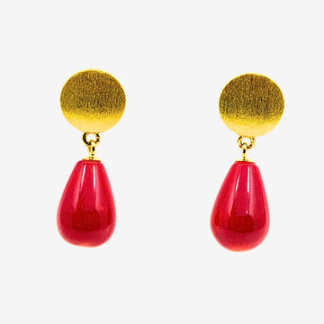 Ohrstecker rote Koralle